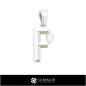 Pendentif 3D CAO avec la lettre P Pendentif 3D CAO avec la lettre P