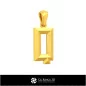 3D CAD Pendant With Letter Q