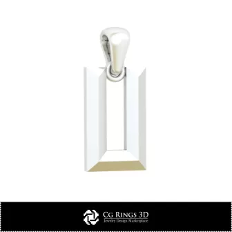 Pandantiv 3D CAD cu literă U pentru casă, bijuterii 3D CAD, pandantive 3D CAD, pandantive cu litere 3D