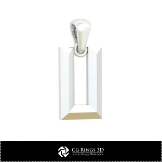 Pandantiv 3D CAD cu literă U pentru casă, bijuterii 3D CAD, pandantive 3D CAD, pandantive cu litere 3D