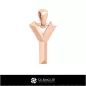Ciondolo 3D CAD con lettera Y