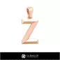 Colgante CAD 3D con la letra Z