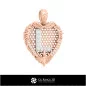 Pendant With Letter L-Jewelry 3D CAD