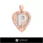 Pendant With Letter P - 3D CAD