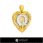 Pendant With Letter Q - 3D CAD