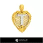 Pendentif avec la lettre T - CAO 3D Pendentif avec la lettre T - CAO 3D