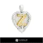 Colgante con letra Z-Joyería CAD 3D