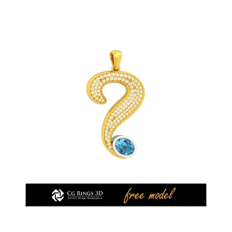 Pendentif - Modèle 3D Gratuit (Covid-19)