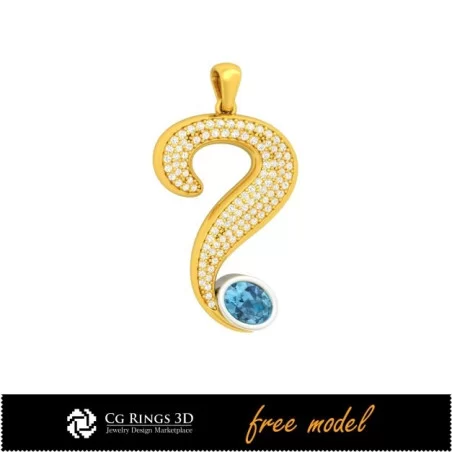 Pendant - Free 3D Model (Covid-19)