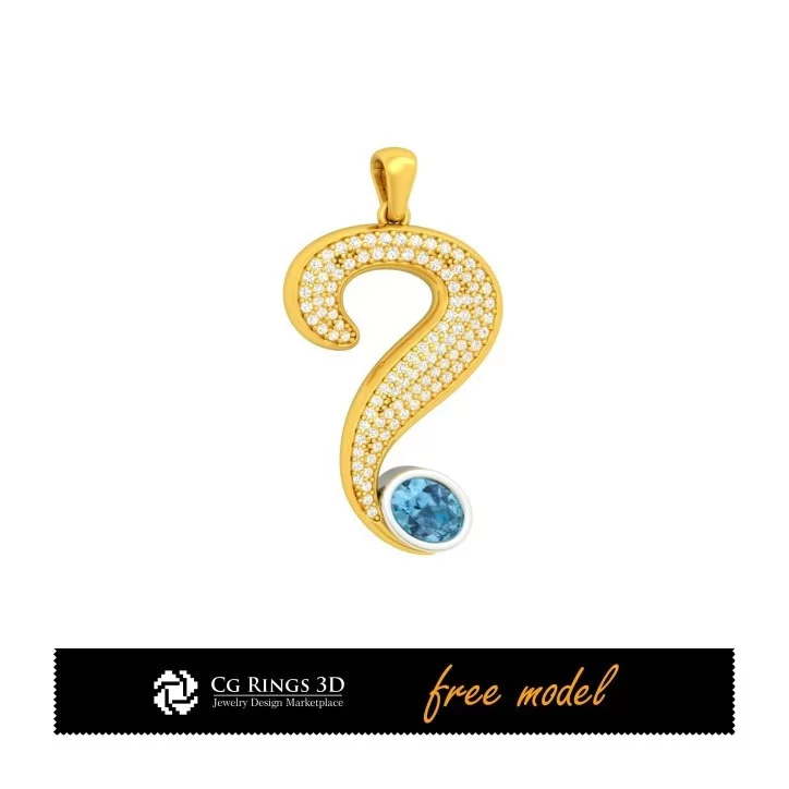 Pendant - Free 3D Model (Covid-19)