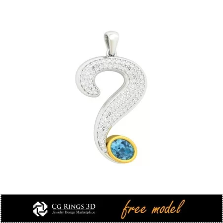 Pendant - Free 3D Model (Covid-19)