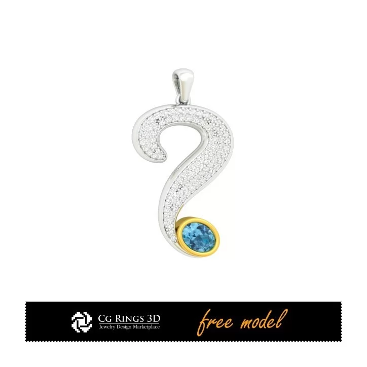 Pendant - Free 3D Model (Covid-19)