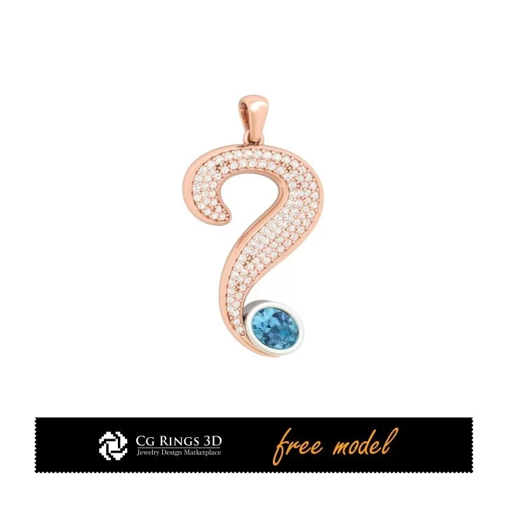 Pendant - Free 3D Model (Covid-19)