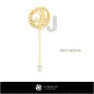 3D Brooch With Letter J