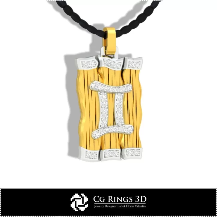 Pandantiv Zodia Gemeni - CAD 3D Pandantiv Zodia Gemeni - CAD 3D