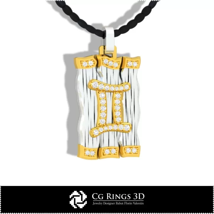 Pandantiv Zodia Gemeni - CAD 3D Pandantiv Zodia Gemeni - CAD 3D