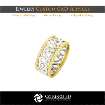 Ring With Leo Zodiac - 3D CAD Home, Bijoux 3D CAO, Anneaux 3D CAO, Bandes de Mariage 3D, Bandes D`eternite 3D