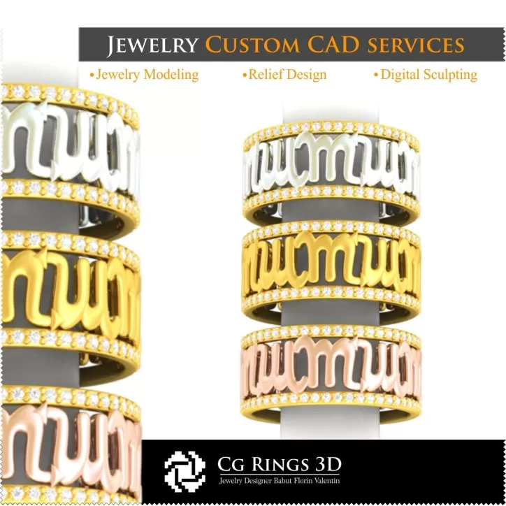 Ring mit Sternzeichen Skorpion - Schmuck 3D-CAD