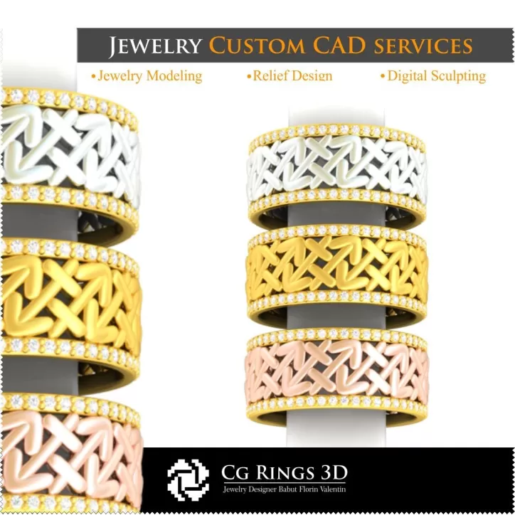 Ring mit Sternzeichen Schütze - Schmuck 3D-CAD