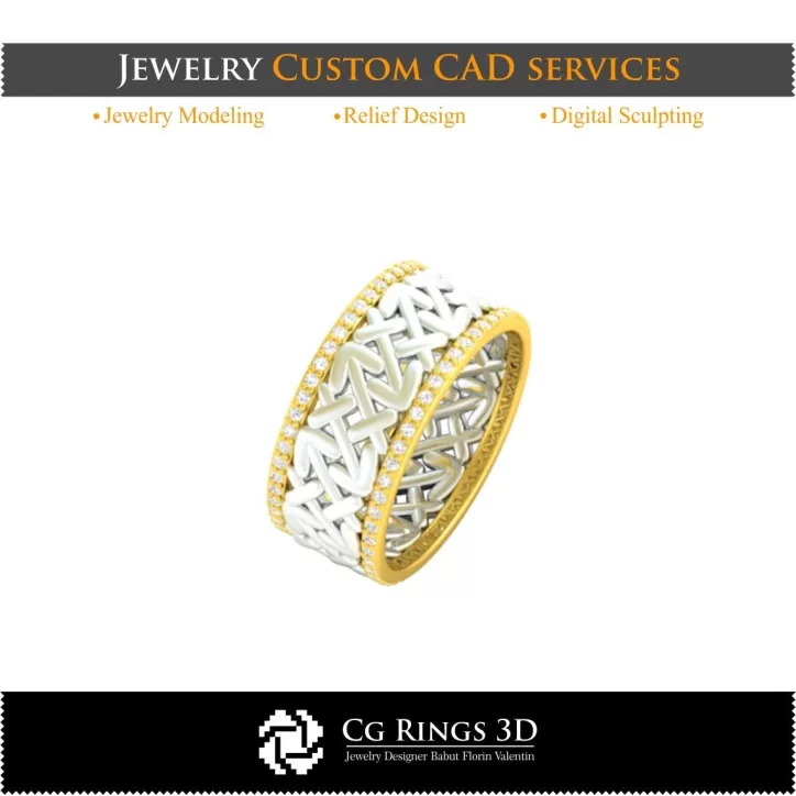 Ring mit Sternzeichen Schütze - Schmuck 3D-CAD