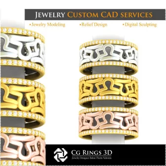 Ring With Libra Zodiac - 3D CAD Home, Jewelry 3D CAD, Rings 3D CAD , Wedding Bands 3D, Eternity Bands 3D