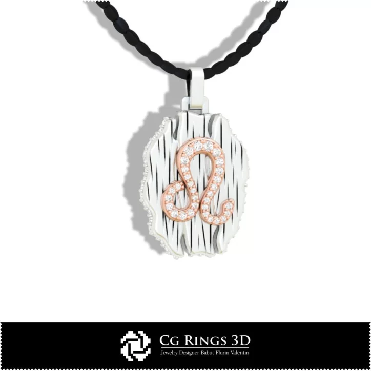 Leo Zodiac Pendant - 3D CAD