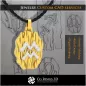 Pendentif du signe Verseau - DAO 3D