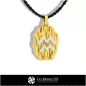 Pendentif du signe Verseau - DAO 3D