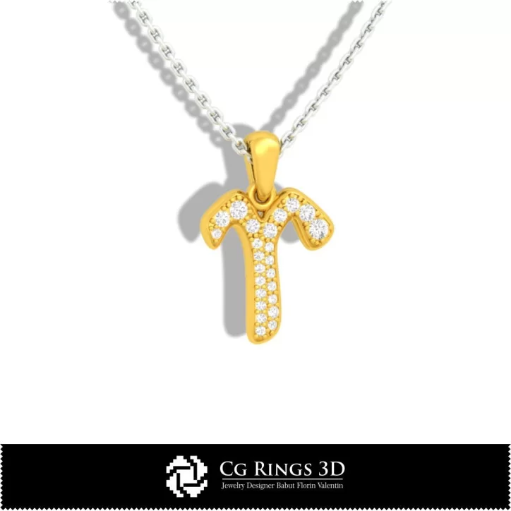 Aries Zodiac Children Pendant - 3D CAD