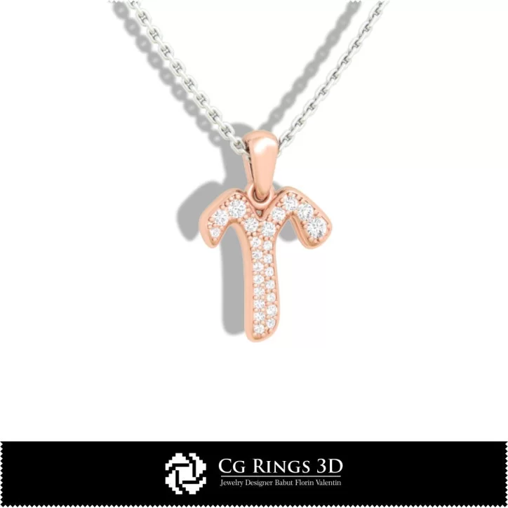 Aries Zodiac Children Pendant - 3D CAD