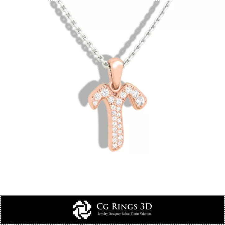 Colgante Infantil Signo Aries - CAD 3D
