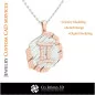 Colgante Zodíaco Géminis - CAD 3D
