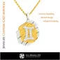 Colgante Zodíaco Géminis - CAD 3D