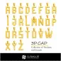 Colección de colgantes con iniciales 3D CAD