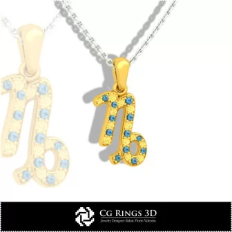 Collection of Zodiac Children Pendants 3D CAD Home, Jewelry 3D CAD, Pendants 3D CAD , Jewelry Collections 3D CAD , 3D Letter P