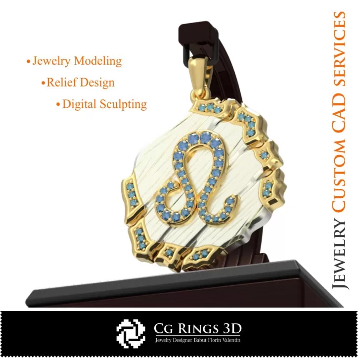 Colección de Colgantes del Zodiaco - CAD 3D Colección de Colgantes del Zodiaco - CAD 3D