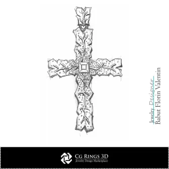 Schizzo di Pendente - Design di Gioielli Schizzi di Gioielli