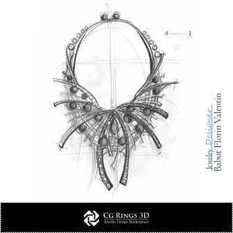 Sketch Necklace Steffy-Concept Design Jewelry Jewelry Sketches