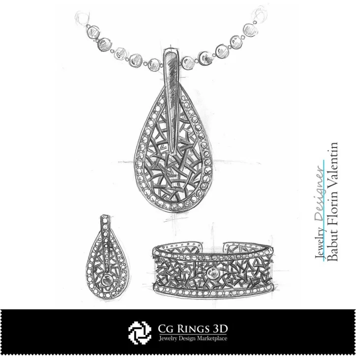 Jewelry Sketch Set - Schmuckdesign