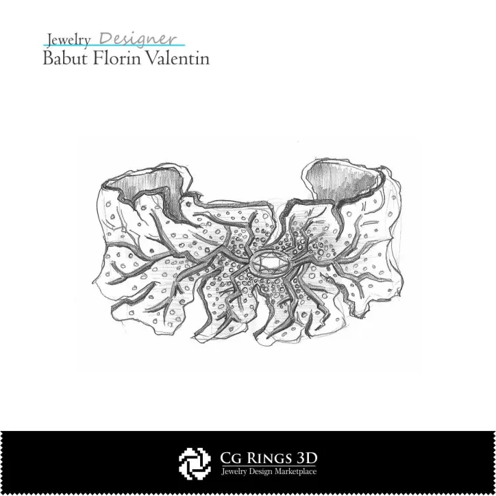 Boceto de pulsera - Diseño de joyas