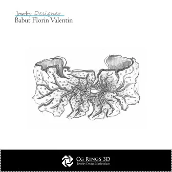 Boceto de pulsera - Diseño de joyería Bocetos de joyería