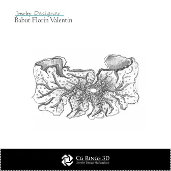 Croquis de Bracelet-Bijoux Design Croquis de Bijoux