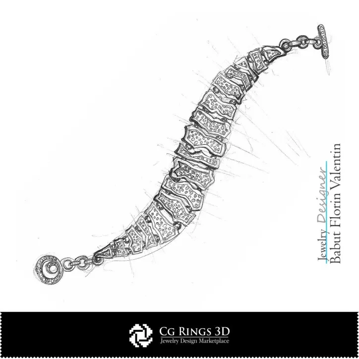 Bozza Bracciale Mihaela - Design Gioielli