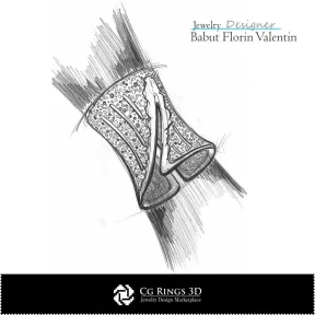 Sketch Bracelet - Jewelry Design Jewelry Sketches