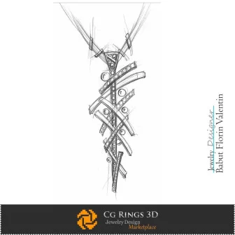 草图：Pandative 舞蹈首饰设计 / 首饰草图