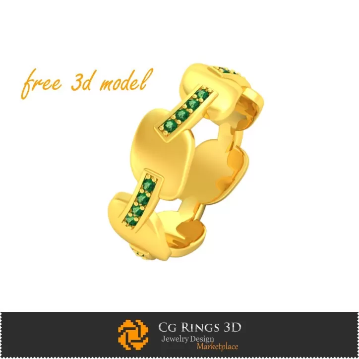 Bague - Modèle 3D Gratuit Bague - Modèle 3D Gratuit