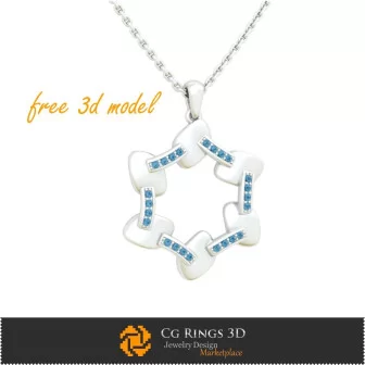 Pendant - Free 3D Model Bijoux 3D CAO, Bijoux 3D Gratuits, Pendentifs 3D CAO, Pendentifs Diamant 3D