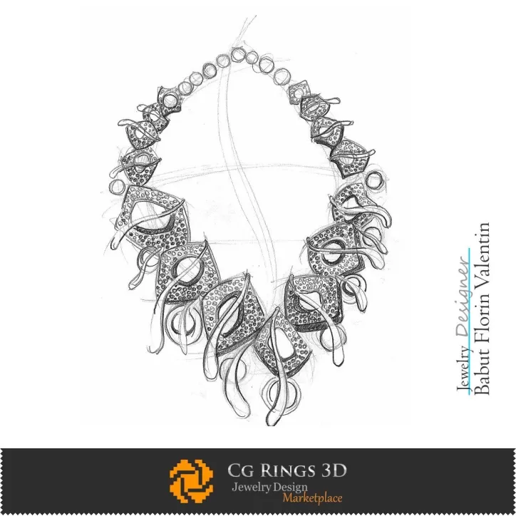 Schizzo Collana - Design Gioielli