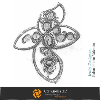 Schizzo di Ciondolo - Design di Gioielli Casa, Schizzi di Gioielli