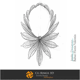 Boceto de collar-Diseño de joyería Bocetos de joyería